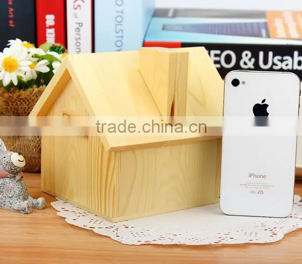 SEARUN New design wooden money saving box