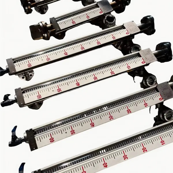 Magnetic Level Gauge 4-20ma Tank Liquid Water Sensor Transmitter Magnetic Flap Level Gauge