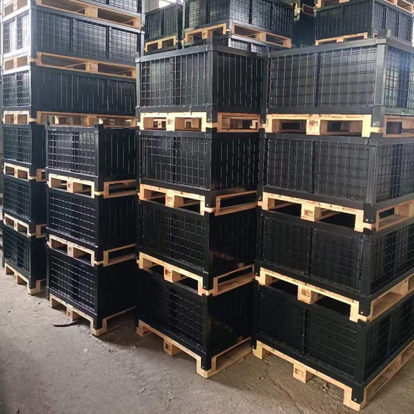 Stackable Plastic Turnover Box With Reinforced PP Material for Warehouse Storage
