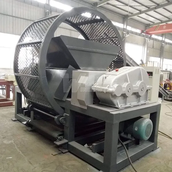 Tire Shredder Equipped with PLC Control System