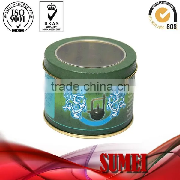 Watch Tin Can Packaging Tin Box With PVC Window