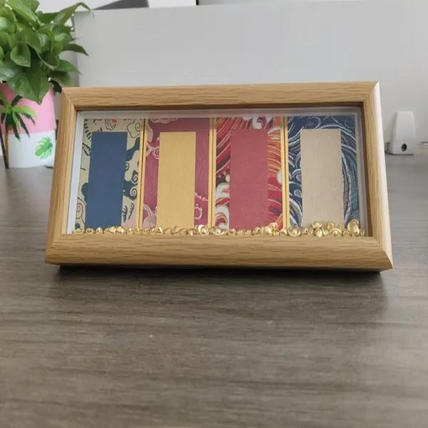 Min 4pcs Xuan Paper Art Paper Hard Silk Art Paper Painting Frame Artcrafts Calligraphy Artworks photo-3
