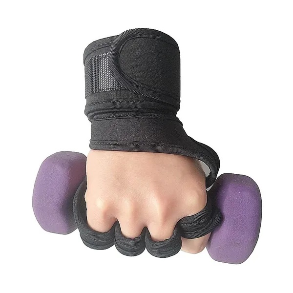 Half Finger Fitness Training Gloves Breathable Adjustable Wrist Strap Gym Workout Gloves Custom Logo photo-5
