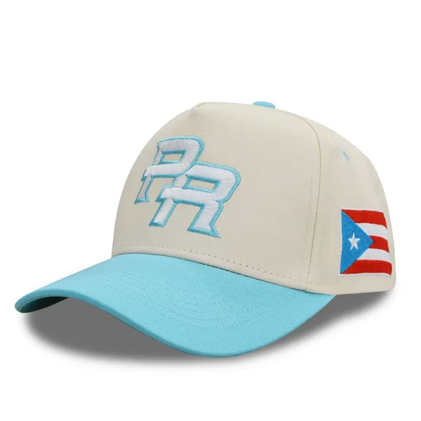 Custom Embroidered Logo Unisex Frame A-frame 5 Panel Curved Brim Bill Snapback Waterproof Dobby Dot 2-Tone Baseball Caps photo-3
