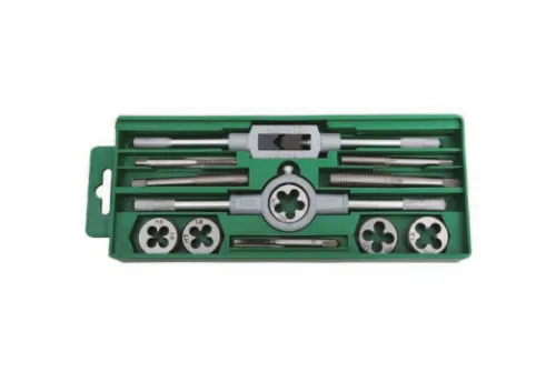 12Pcs Metric Tap And Die Portable Threading Tool Set