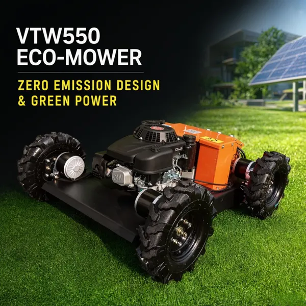 Vigorun rc Mower Long Lifespan & Durable Lawn Mower Robot 4 Wheels