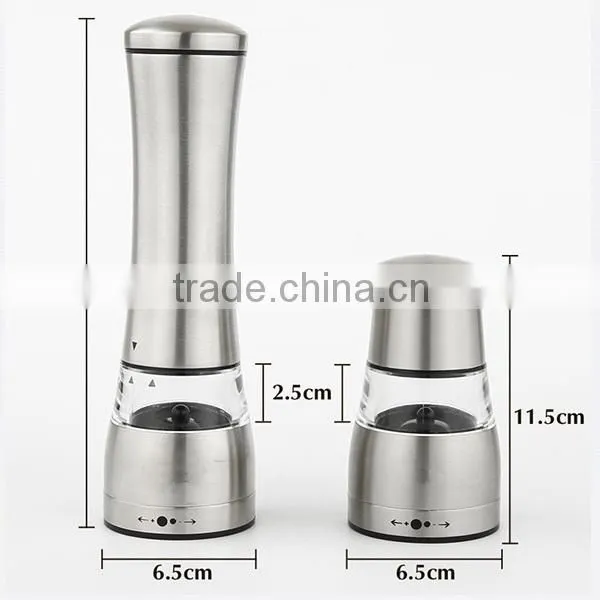 Premium Food Large Capacity Safe Salt Pepper Grinder Set With Battery Operated Electric Quality Choice photo-6