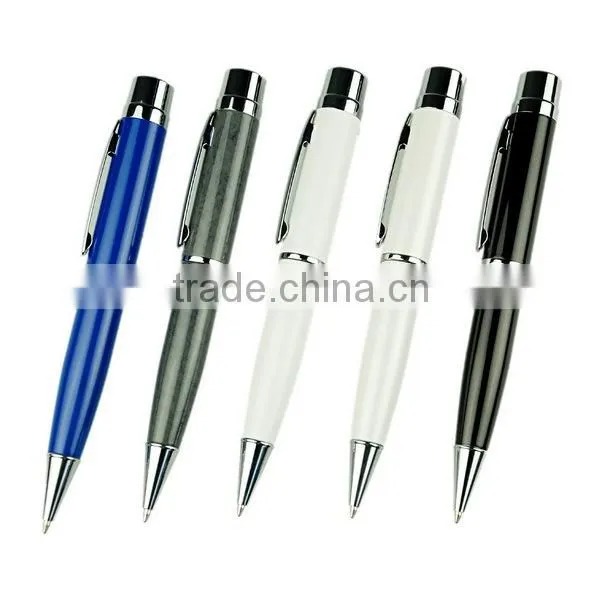 colorful metal pen usb driver, popular pen design usb driver bulk