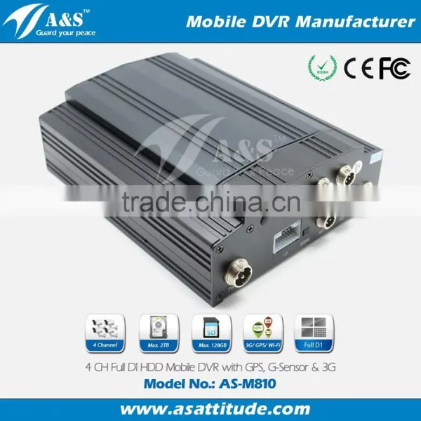 Hard Disk SD Card Bus Truck Car Mobile DVR,4ch Mobile DVR
