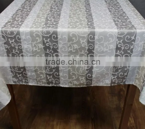 100% Polyester Luxury Fashion Yarn Dyed Jacquard Cheap Table Cloth photo-5