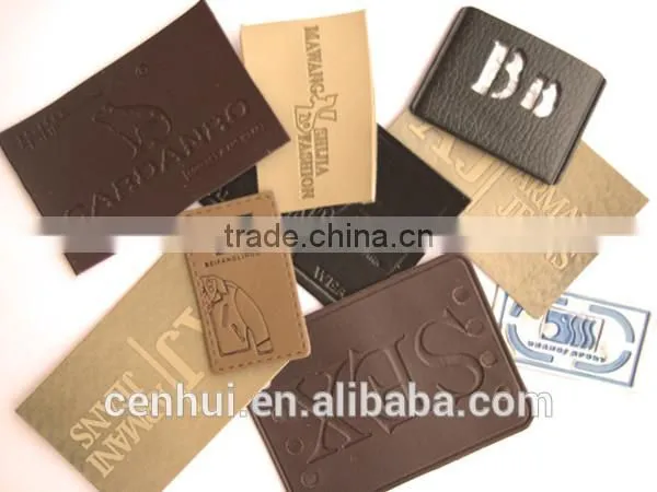 2016 New Fashion High Quality Custom Embossed Leather Patch Quality Choice photo-3