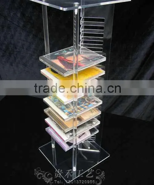 Cheaper Tabletop Plastic cd Holder