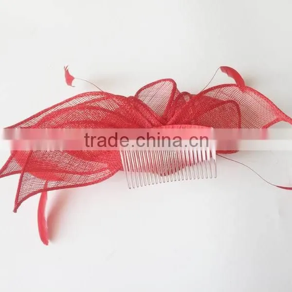 Fashion Lady Kentucky Derby Races Sinamay Fascinator on Comb photo-3