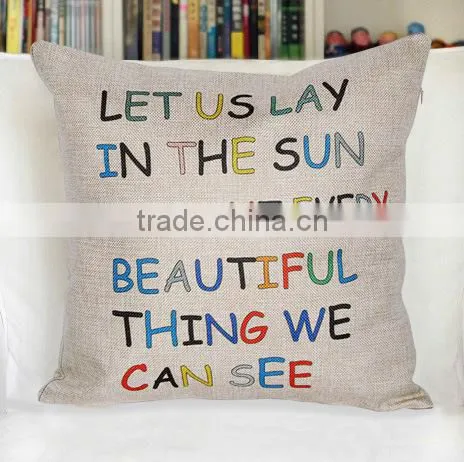 Jute Cushion Covers Pillow Cases Pillow Cover 45x45cm Wholesale & Retails BIRD-