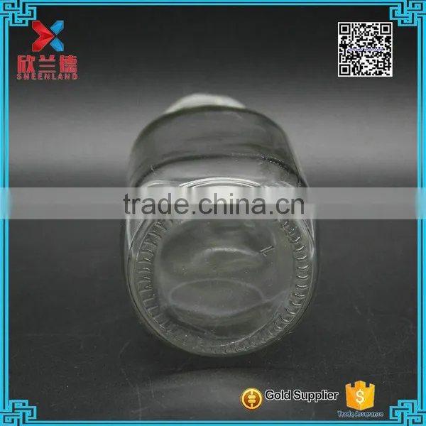 Empty French Square Clelar Glass Milk Bottles With Screw Cap 320ml photo-4