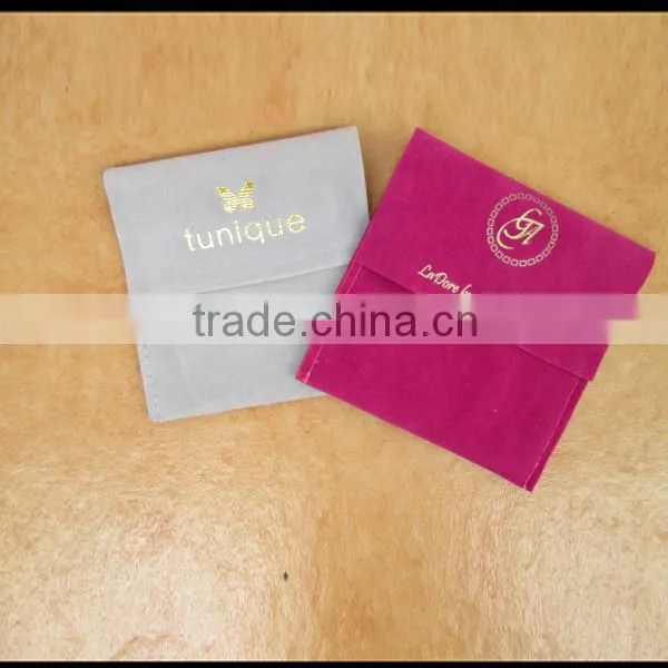 Premium Jewellery Envelope Bag With Silver Logo/envelope Clutch Bag