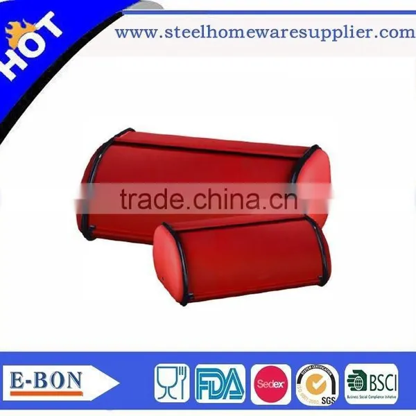 Modern Design Red Stainless Steel Bread Bin photo-2
