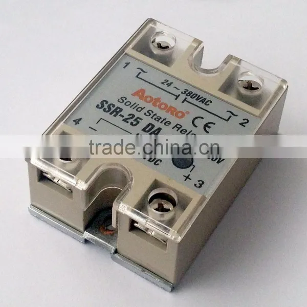 earth leakage relay SSR-25DA DC-AC quality guaranteed SSR solid state relay
