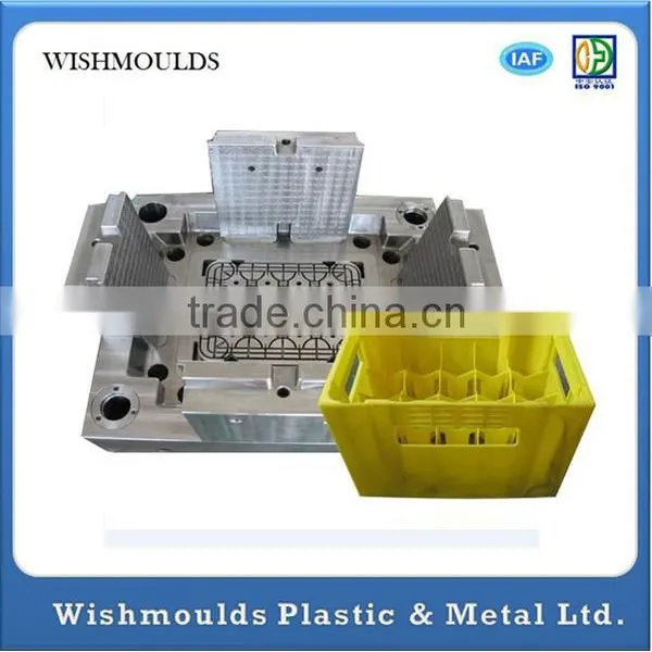 OEM Custom Injection 1 Cavity Plastic Crate Mold Manufacturer photo-2