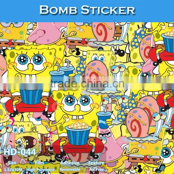 HD-038 CARLIKE Air Free Stylish Cartoon Bomb Sticker For Car Decoration photo-6