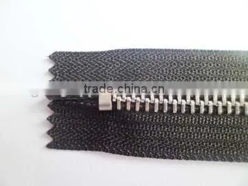 5# Aluminum Zipper Fastener Close End Plated Auto Lock Fancy Zipper Slider Jacket Zipper photo-3
