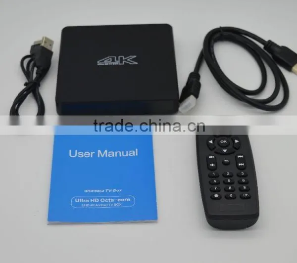 Best Stylish Android 5.1 2G/8G Support H.265 4K*2K Bt4.0 RK3368 Octa Core Tv Box