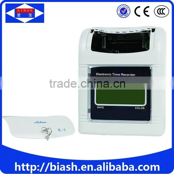 Employee Time Card Punch Time Clock Attendance Machine photo-6