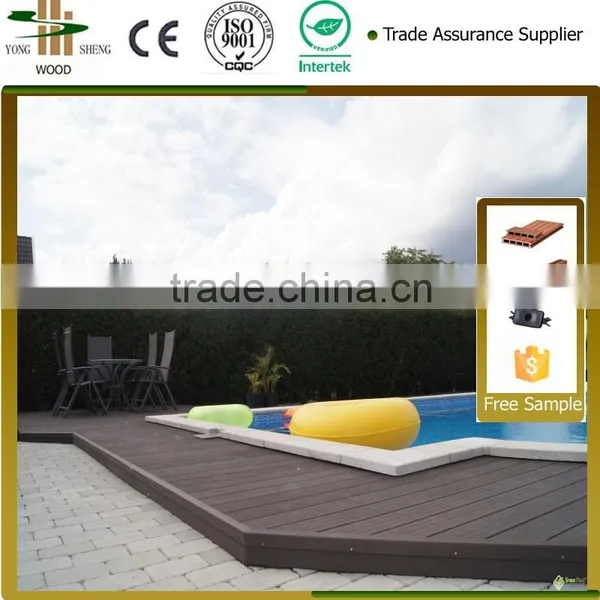 Top Quality HDPE Factory Direct Edge of Pool High UV-resistant Piece Together New Tech Wood Plastic Composite Wpc photo-2