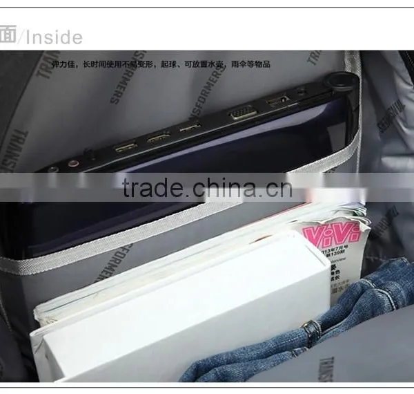 OEM Customed School Bag Internal Frame 600D Polyester Day Backpack photo-4