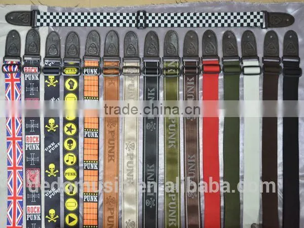 Factory Promotion Soft Thin Straps for Bass Acoustic Guitar Straps / Guitar Belt With Double Leather Ends photo-5