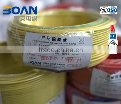 H05V-K, House Wiring, Electric Wire, 300/500 V, Class 5 Cu/PVC (HD 21.3) photo-3