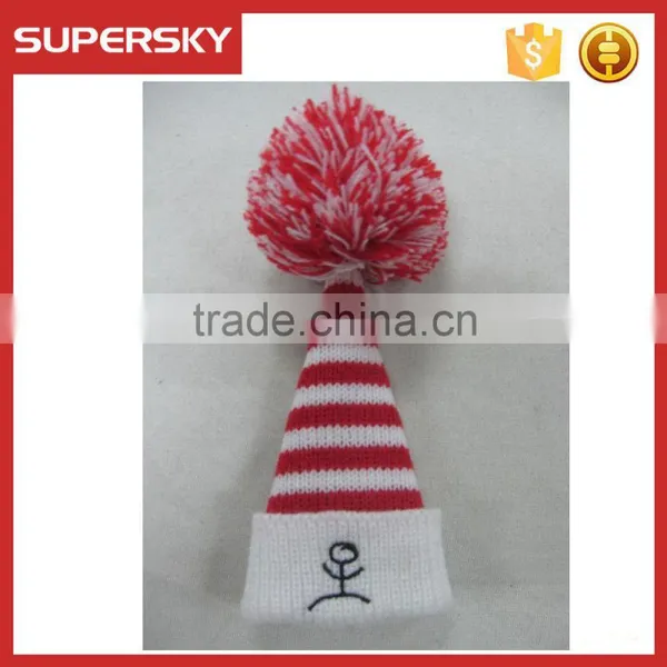 C1681 Santa Wine Bottle Hat Knit Pattern photo-4