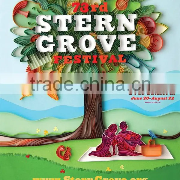 Custom Glossy Laminated Poster Full Color Promotion Poster Printing Quality Choice photo-5