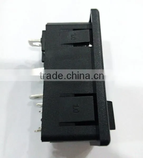 AC-10 Full Copper Vertical ac Power Socket With 250V Fuse photo-2