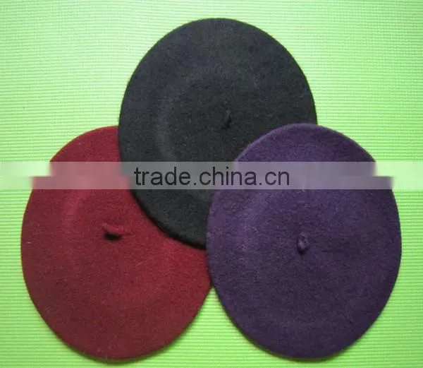 Simple But Attractive Girls Black Beret