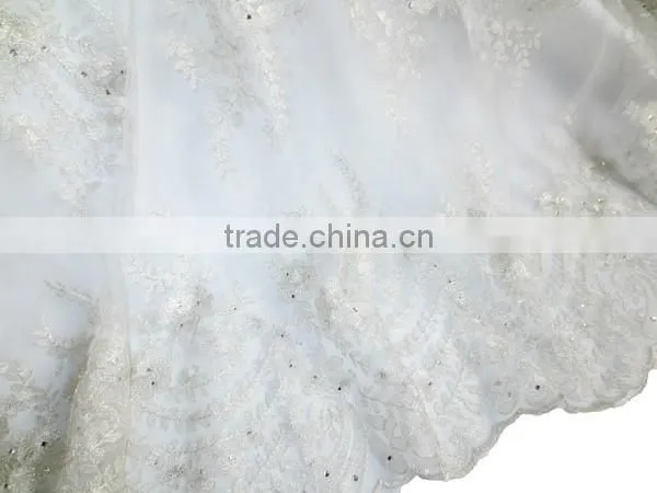 Net Embroidery Stones Laces/Hot Selling French Laces/Low Price French Net Laces photo-5