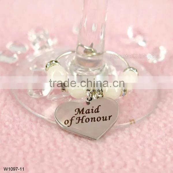 Carving Letter Wine Charm Name Tag photo-2