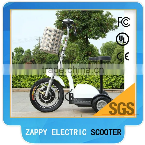 Zappy 3 Wheel Electric Scooter With Seat for Old People