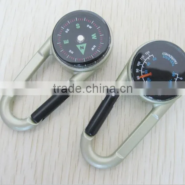 Protable Zinc Alloy Carabiner Compass/ Compass Carabiner photo-2