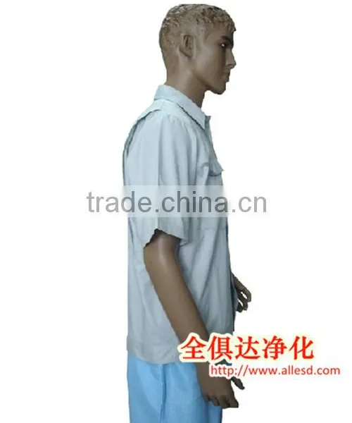 3% Carbon Fiber Stripe or Grid Antistatic T-shirt photo-3