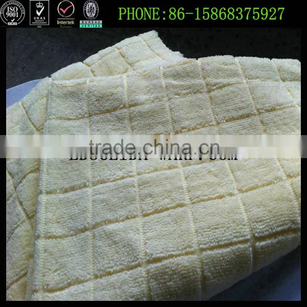 Factory Supply Microfiber Towel With Plaid/grid photo-3