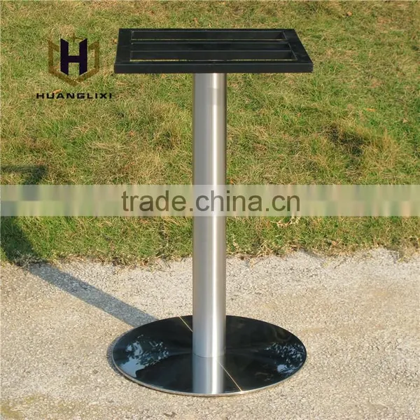 Stainless Steel Round Brushed Coffee Table Base