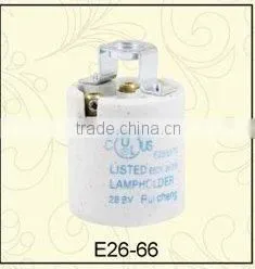 E26 UL Listed Edison Screw Electric Porcelain Lamp Holder