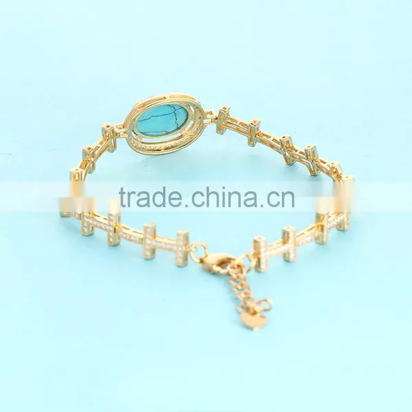 18k Gold Jewelry India Turquoise Stone Wholesale Jewellry photo-3