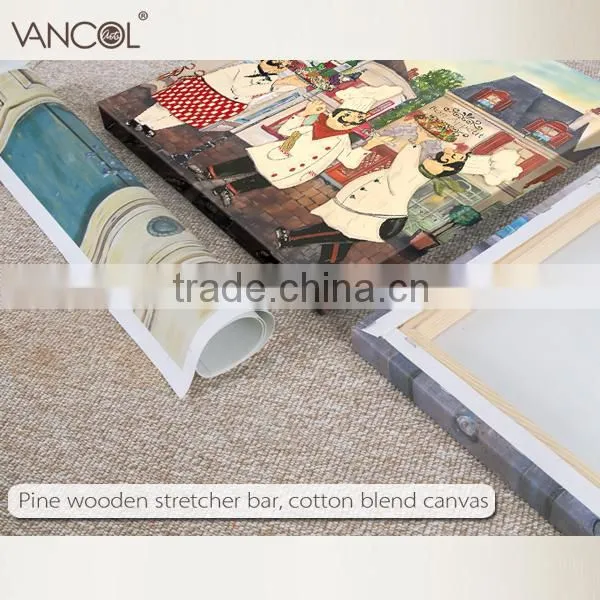 Modern Handmade Funny Fat Cook Oil Painting photo-4