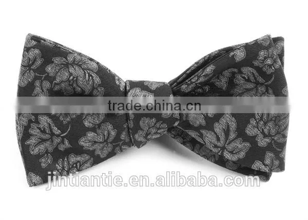 2016 Fashion Cheap Floral Jacquard Polyester Large Bow Tie photo-2