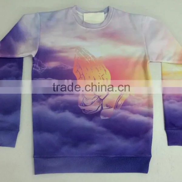 2015 Sublimation Crewneck Sweatshirts Hoodies Sweater photo-3