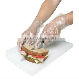 Disposable Food Servic pe Plastic Transparent Gloves