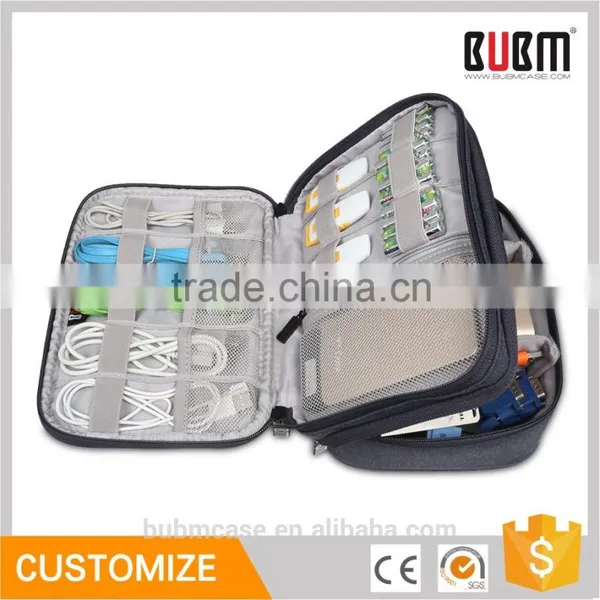 BUBM Waterproof Travel Electronics Accessories Organizer Case Tool Bag For Cable, Hard Drive And Power Bank photo-2