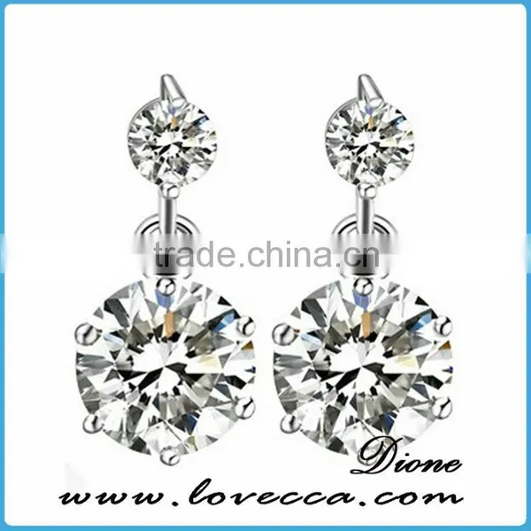 New Promotional Product Charms Women Brown Zircon Earrings photo-3